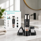 Pritech 5-in-1 Personal Care Kit | Hair, Beard and Nose | Digital Display | Home and Travel
