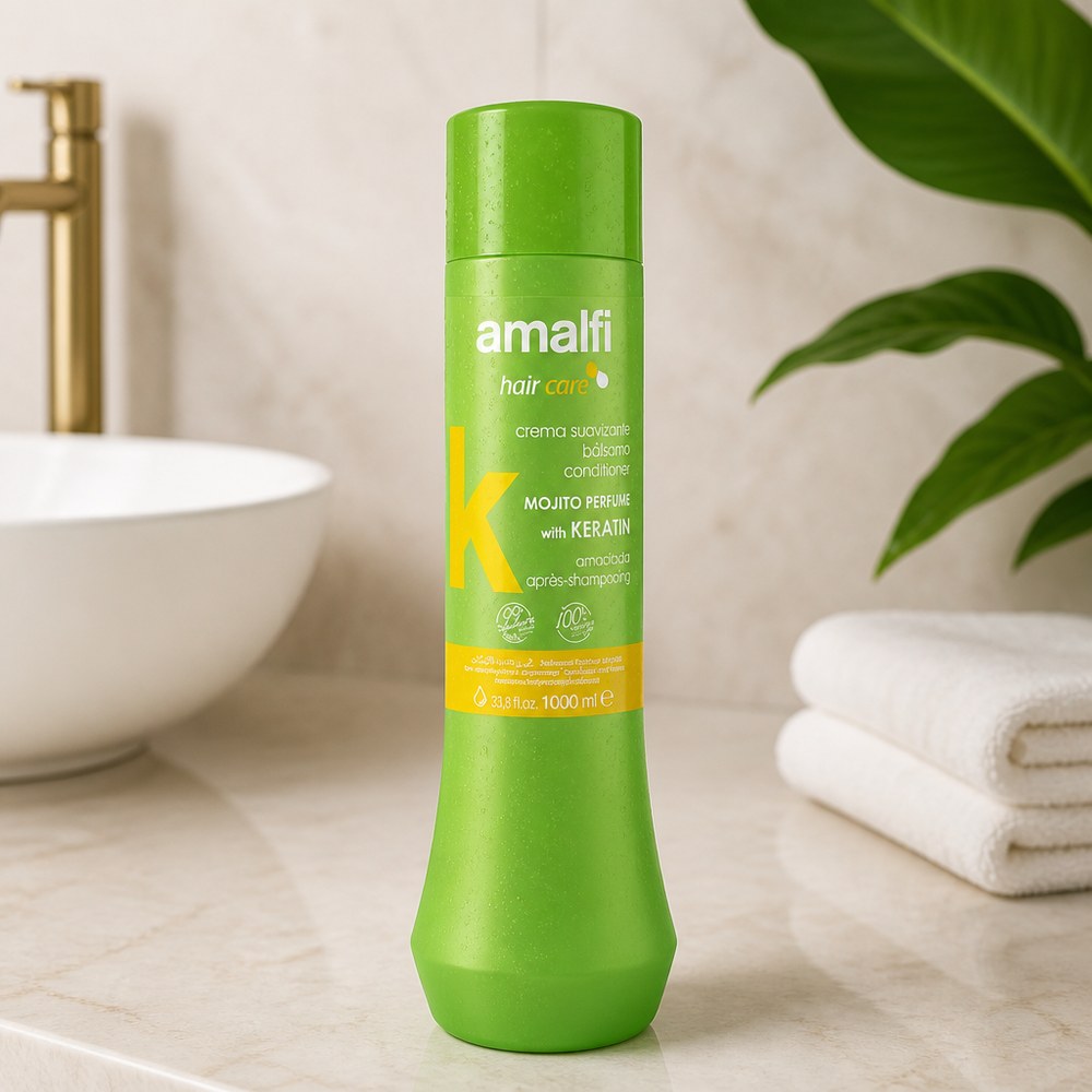 Amalfi Haarspülung mit Keratin | Mojito-Duft | 1000 ml | Alle Haartypen