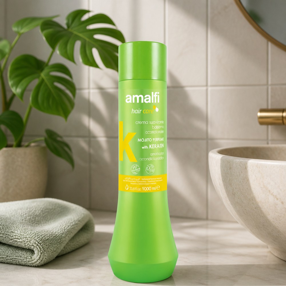 Amalfi Haarspülung mit Keratin | Mojito-Duft | 1000 ml | Alle Haartypen