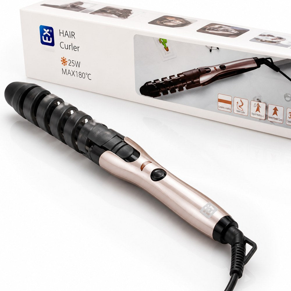 Lockenstab 25W | Bis zu 180°C | 360° drehbares Kabel | Zuhause & Reisen