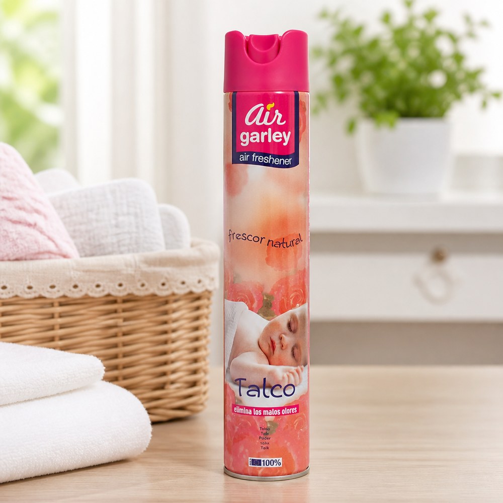 Lufterfrischer Spray Air Garley | Talkum-Duft | Geruchsentferner | Zuhause & Büro
