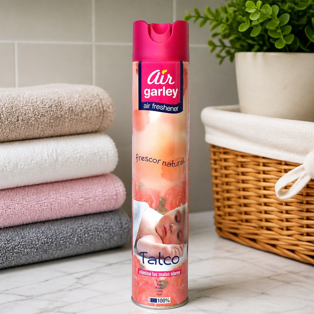 Lufterfrischer Spray Air Garley | Talkum-Duft | Geruchsentferner | Zuhause & Büro