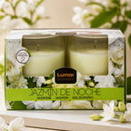 Duftkerzen im Glas Jasmin | 2er-Pack | Pflanzenwachs | Zuhause & Entspannung