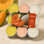 Melon Scented Tealight Candles | 18-count pack | ≈4h | Home & Events