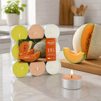 Melon Scented Tealight Candles | 18-count pack | ≈4h | Home & Events