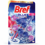 Bref Blue Activ+ WC-Reiniger | Blaue und rosafarbene Kugeln | Blaues Wasser bei jeder Spülung