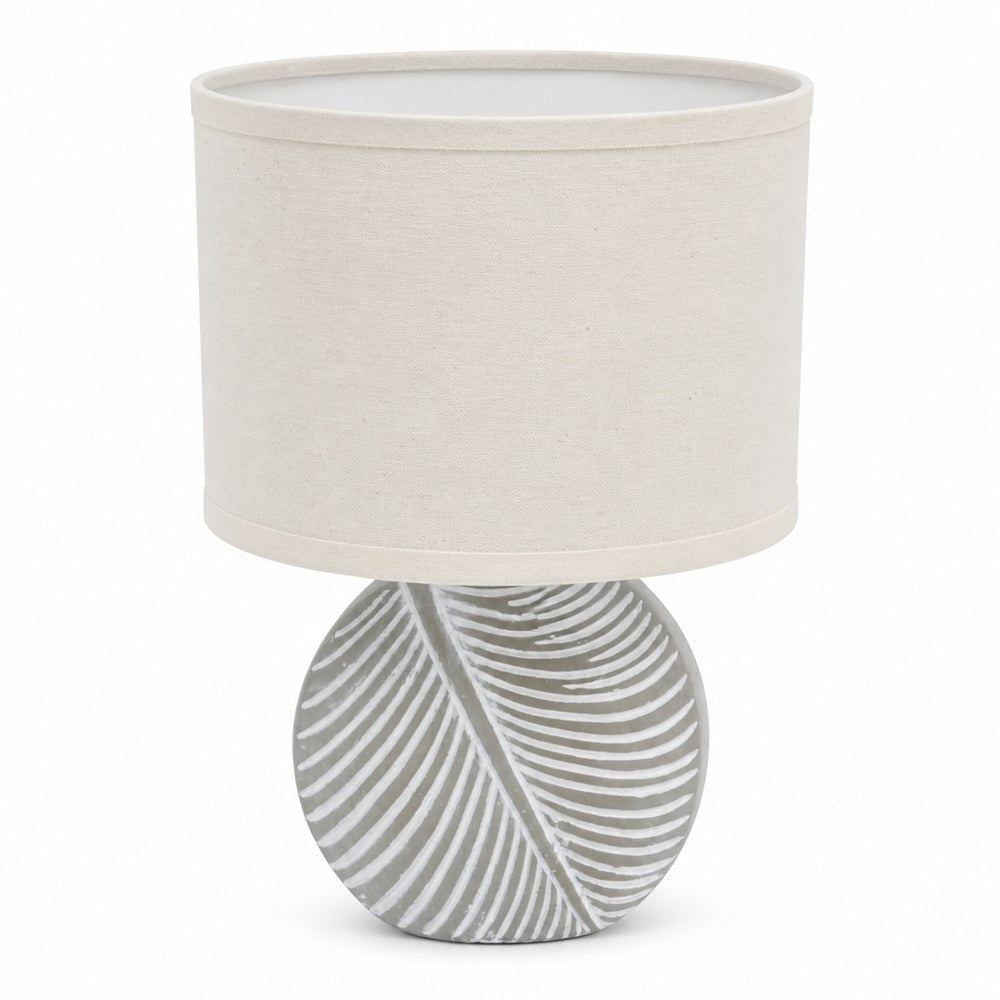 Elysee Home Tischlampe | Sockel Blatt-Design | E14 Fassung max. 40W | 90 cm | Wohn- und Schlafzimmer