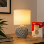 Elysee Home Tischlampe | Sockel Blatt-Design | E14 Fassung max. 40W | 90 cm | Wohn- und Schlafzimmer