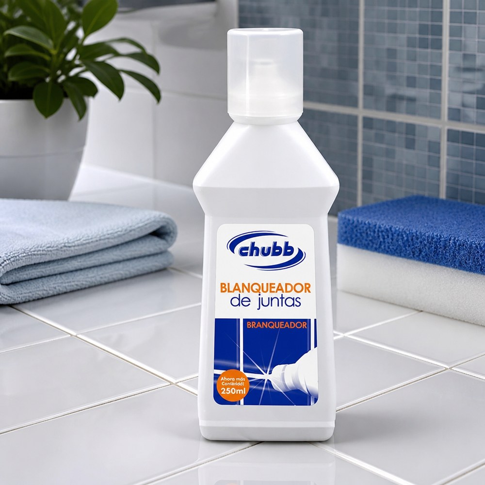 Chubb Fugenreiniger | 250 ml | Bleicht und entfernt Flecken | Bad und Küche