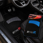 TYPER Car Floor Mats | 2-Piece Pack | 69x45 cm and 43x30 cm | Sporty Design