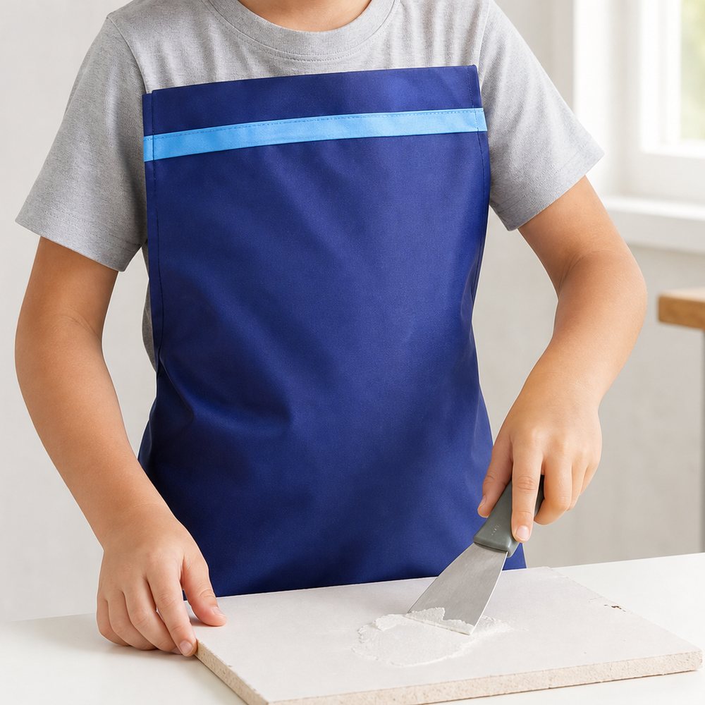 Kinderschürze mit Ärmeln