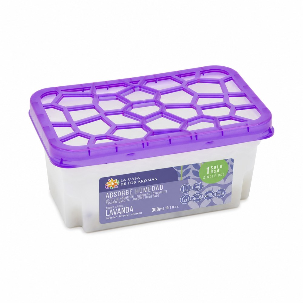 Lavender Moisture Absorber | 300 ml | Dehumidifier and Air Freshener | Home and Car