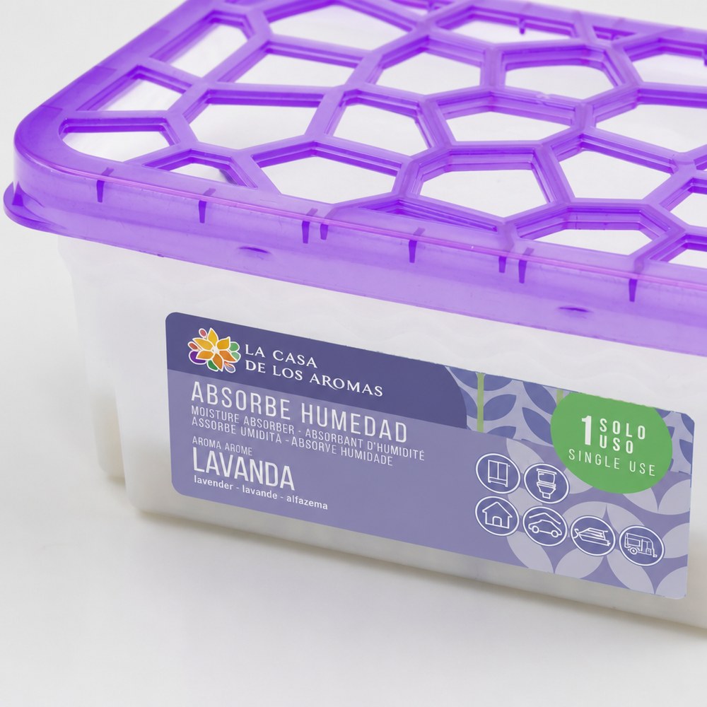 Lavender Moisture Absorber | 300 ml | Dehumidifier and Air Freshener | Home and Car