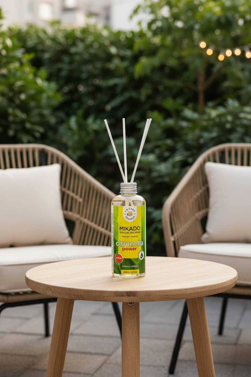 Zitronella-Stäbchendiffusor | 250 ml Großformat | Natürlicher, Mückenabweisender Duft | Zuhause