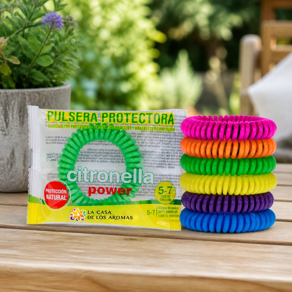Citronella Mosquito Repellent Bracelet | 5-7 Day Effect | Adults and Children | Outdoor Use