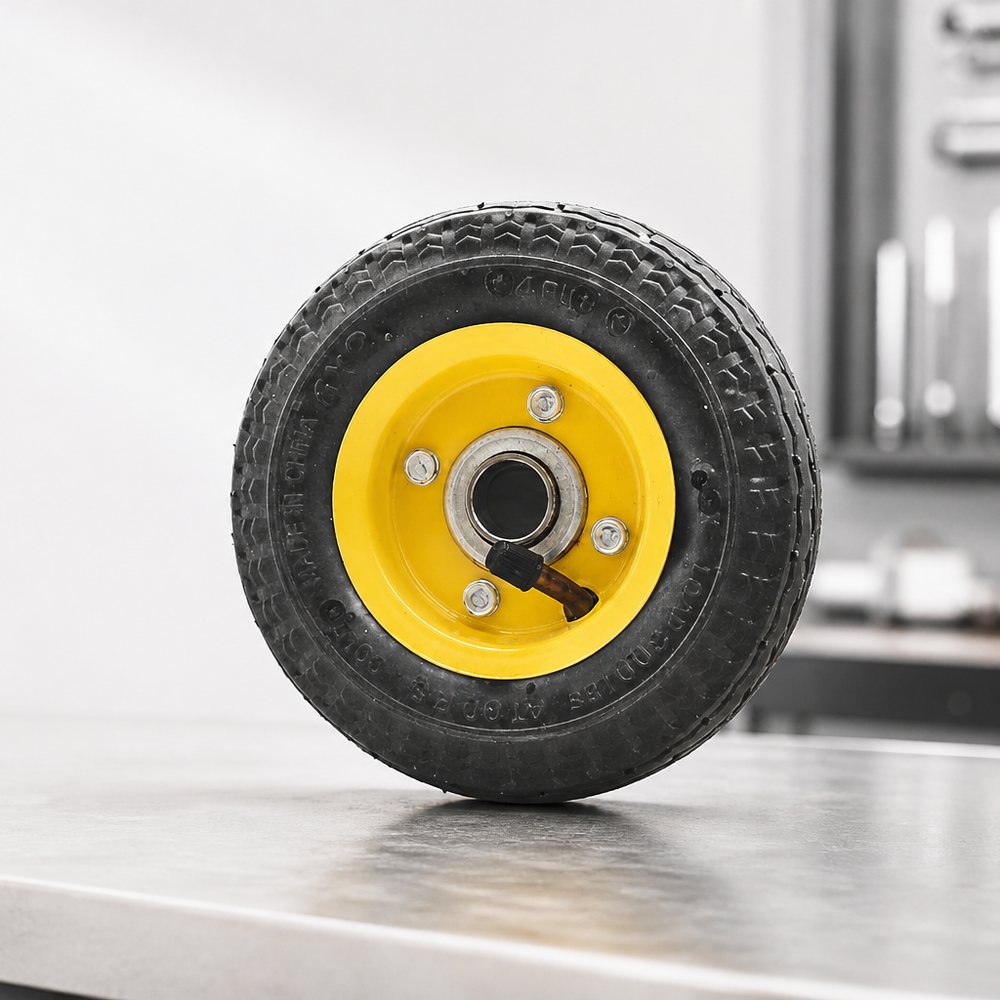 Aufblasbares Rad mit Kugellagern und Metallradspeichen