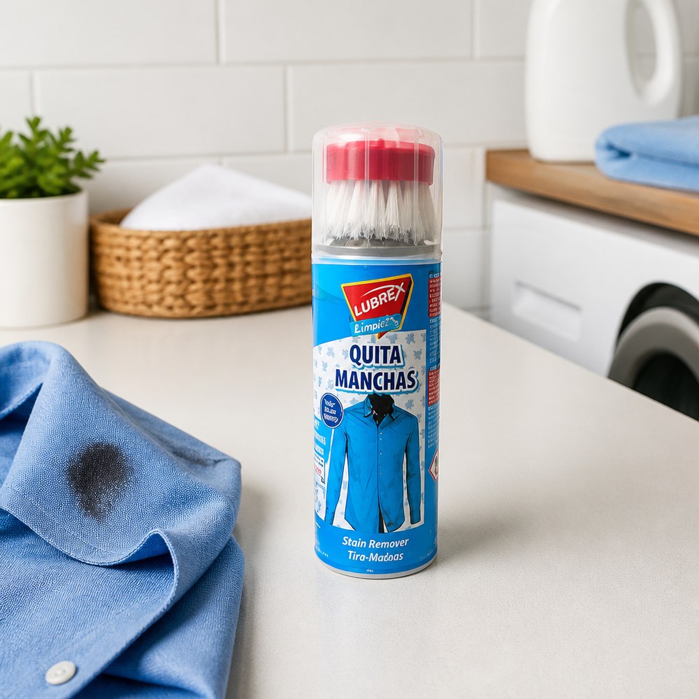 Fleckenentfernungsspray mit Bürste