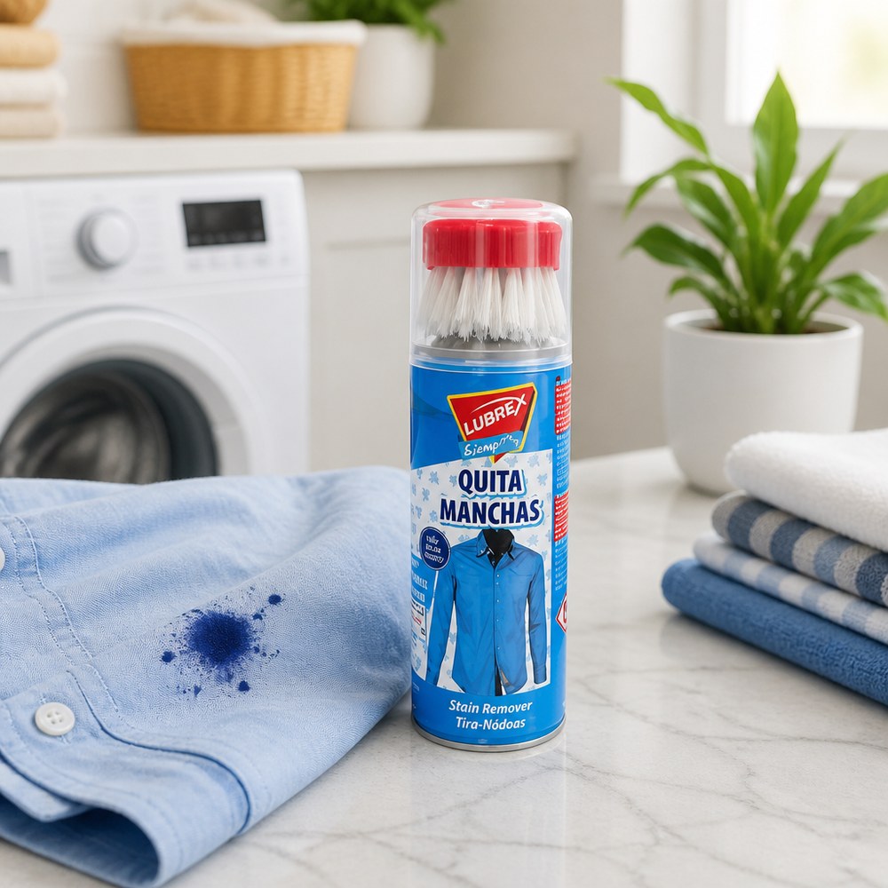 Fleckenentfernungsspray mit Bürste