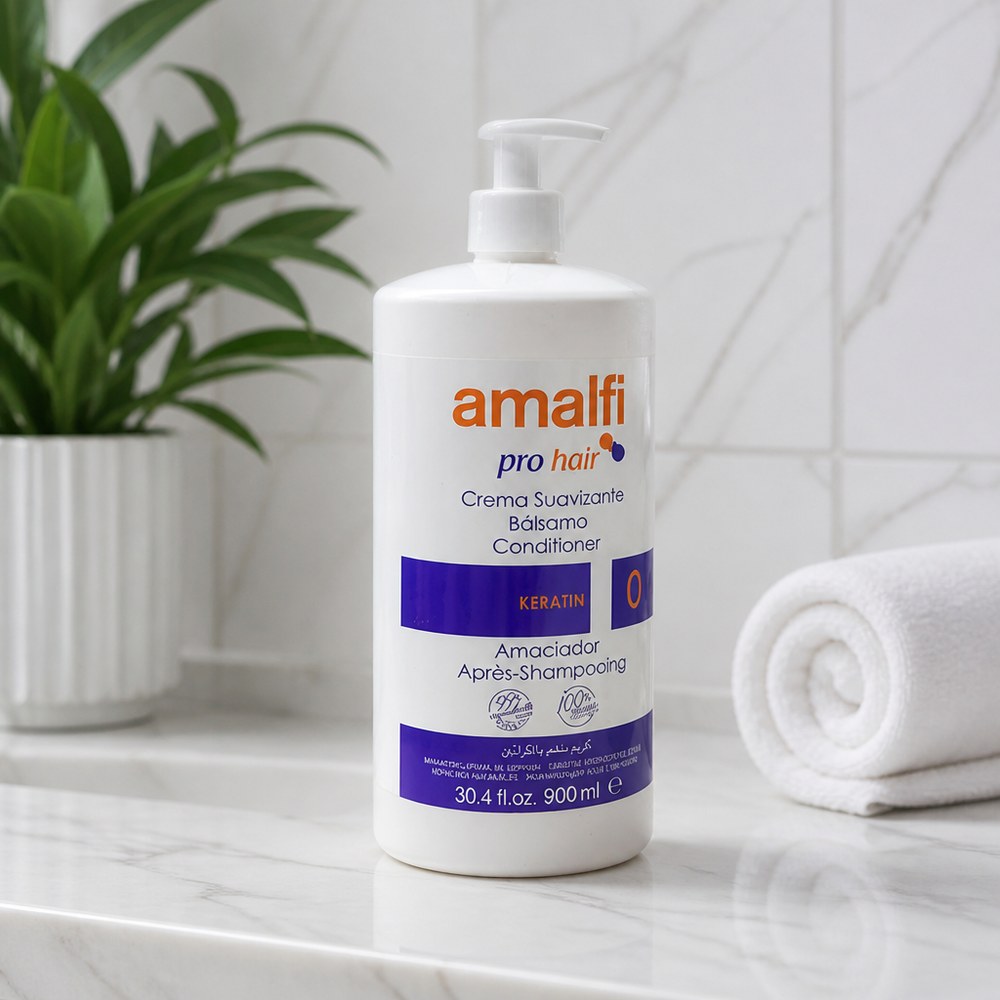 Amalfi Pro Hair Conditioner | Keratin | 900 ml | Soft and Manageable Hair