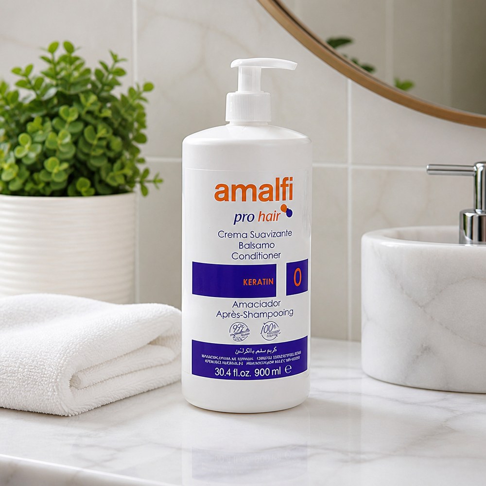 Amalfi Pro Hair Conditioner | Keratin | 900 ml | Soft and Manageable Hair