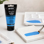 Himmelblaue Acryltinte
