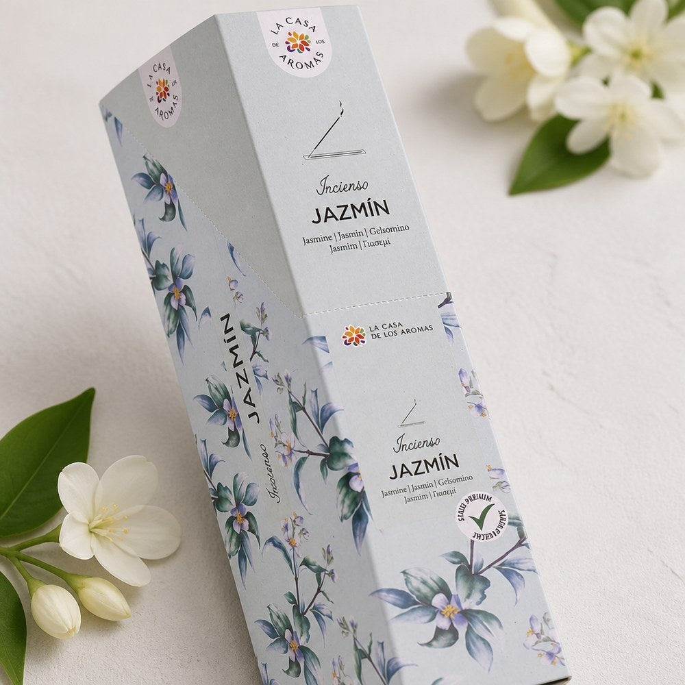 Jasminduftstäbchen | Natürliches Aroma | Meditation & Zuhause | Hergestellt in Indien