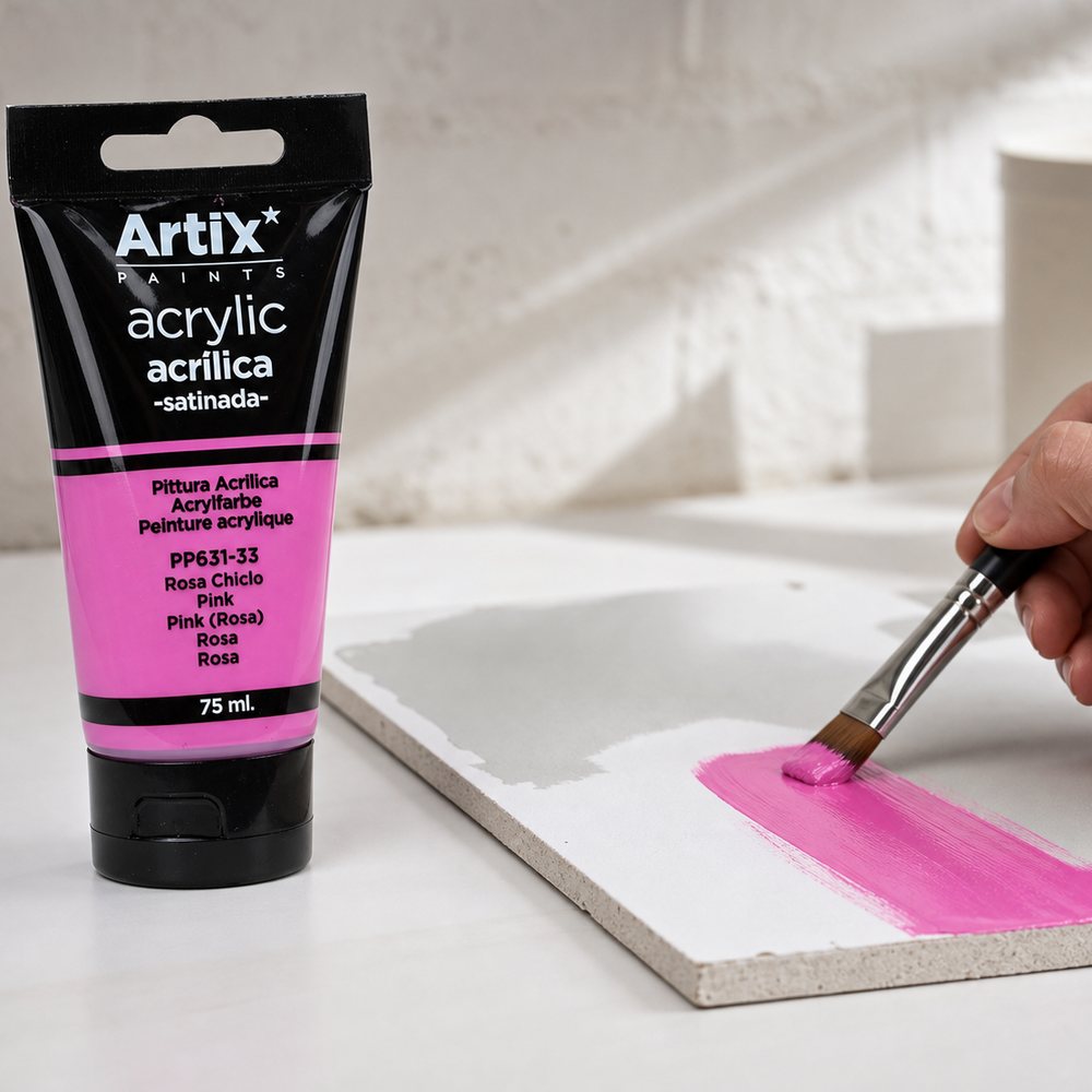 Satin-Acrylfarbe Magenta