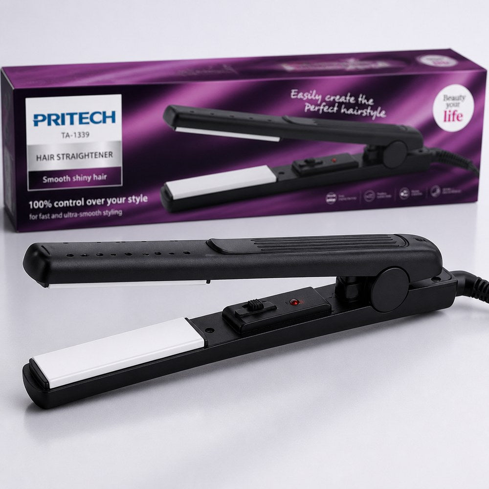 Pritech TA-1339 Hair Straightener | PTC Technology | Fast and Shiny Straightening