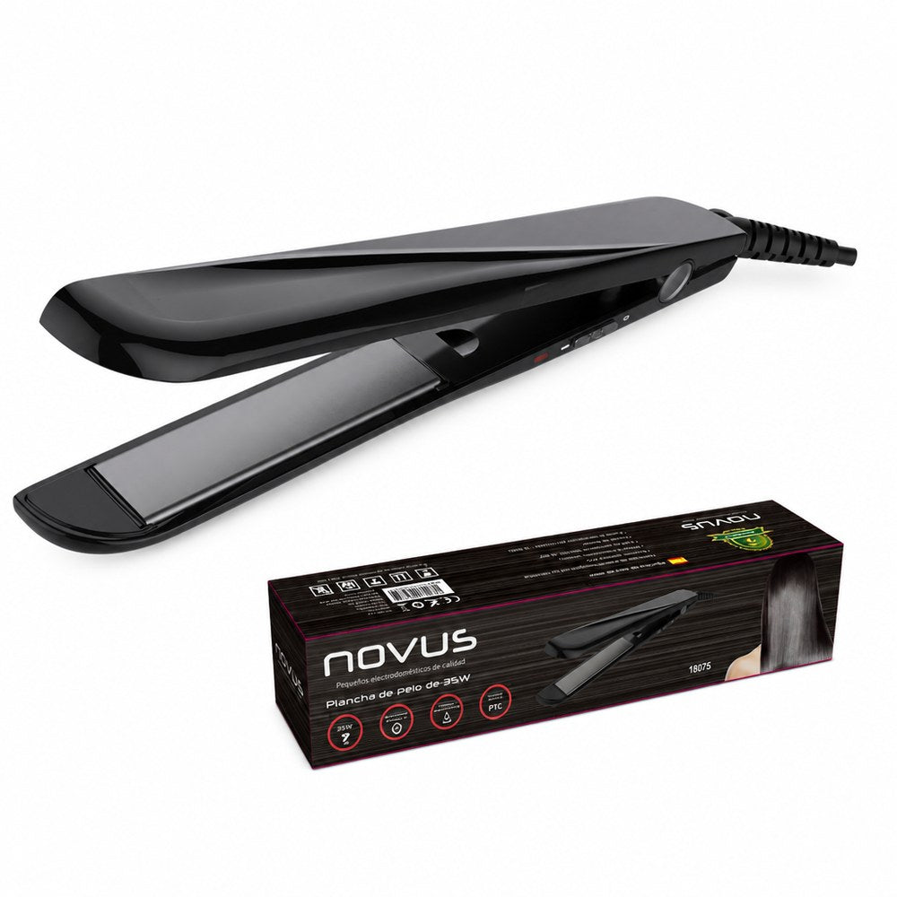 Novus 35W Haarglätter | PTC-Technologie Schnelles Aufheizen | Kompakt für Reisen