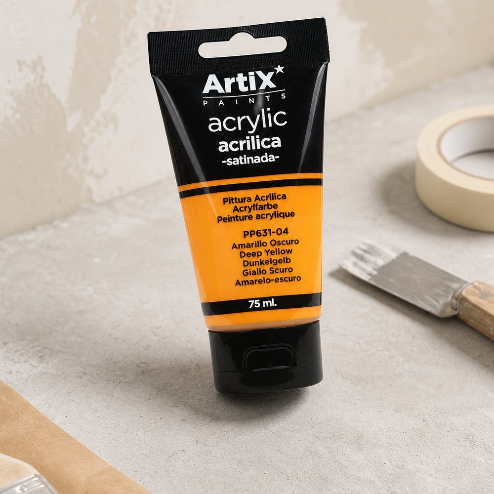 Acrylfarbe Dunkelgelb
