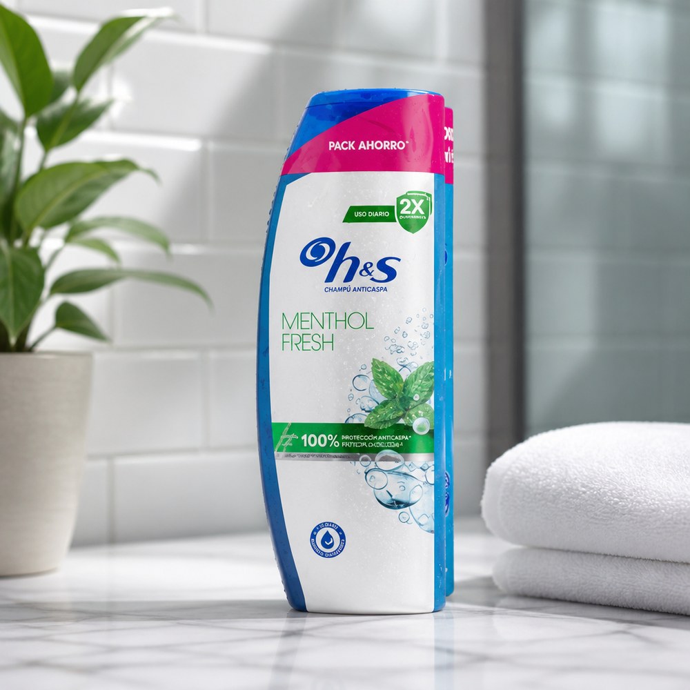 H&S Anti-Schuppen Shampoo Menthol Fresh 400 ml | 2x Schutz | Sparpack 2 Stück