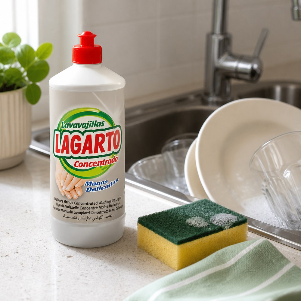 Lagarto Concentrated Dishwashing Liquid | Gentle on Hands, Tough on Grease