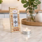 Small Anti-Smoke Candles | 10 Pcs Pack | Decoration and Ambiance | Smooth Burning
