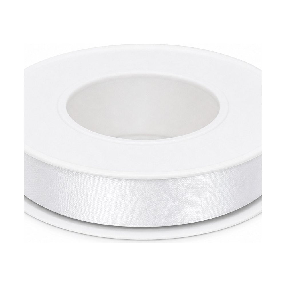 Weißes Satinband, 1,0 cm x 25 m