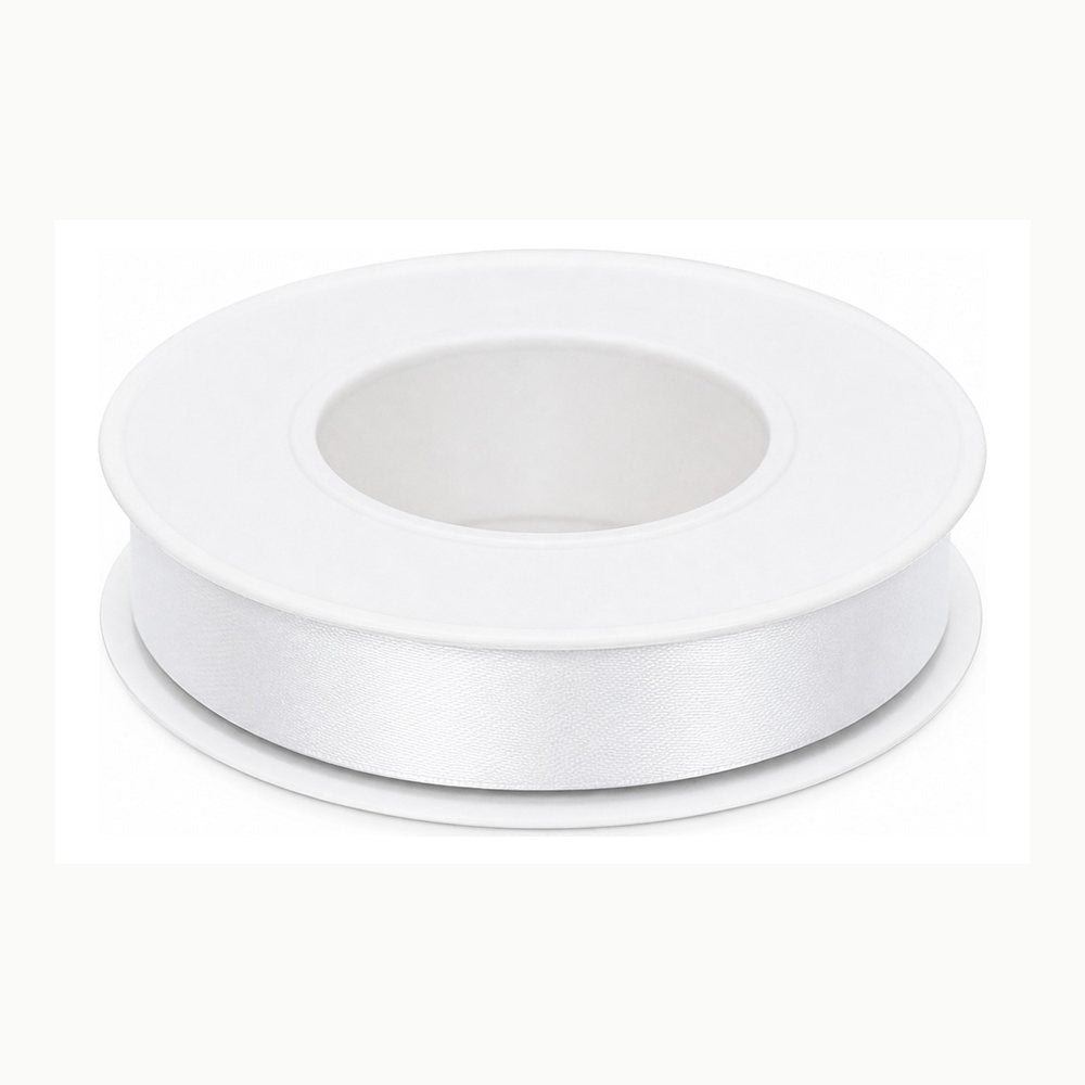 Weißes Satinband, 1,0 cm x 25 m
