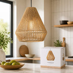 Lampenschirm für Pendelleuchte | Rustikaler Stil | Naturmaterialien
