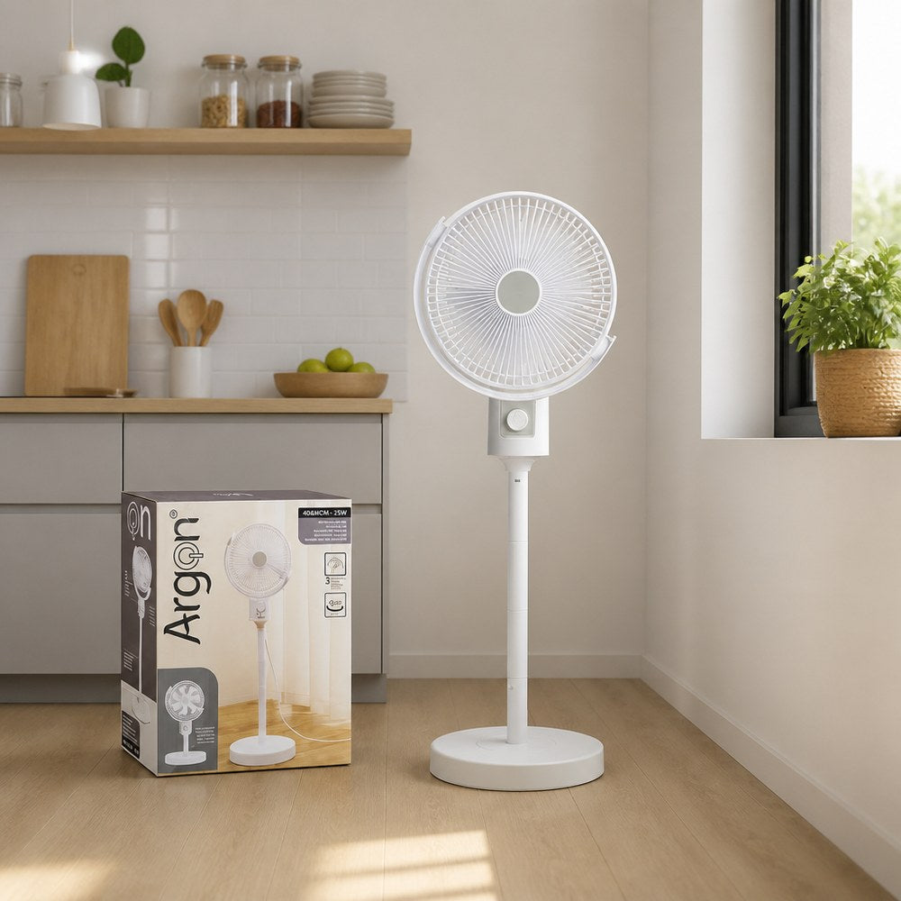 Standventilator Weiß | Leise und kompakt | Zuhause und Büro