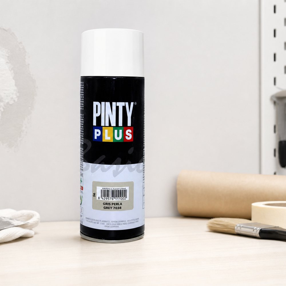 Pintyplus Basic Pearl Gray Spray Paint | 270 ml | Indoor & Outdoor | Wood Metal Plastic