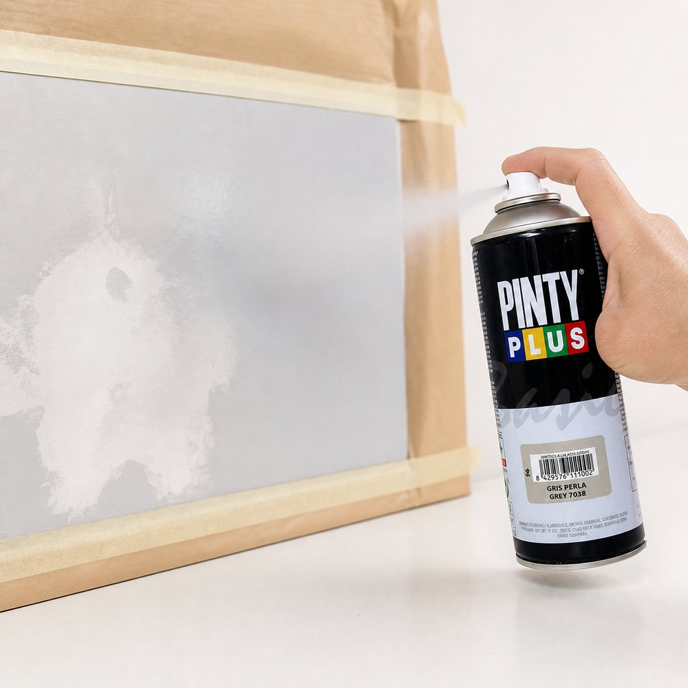 Pintyplus Basic Pearl Gray Spray Paint | 270 ml | Indoor & Outdoor | Wood Metal Plastic