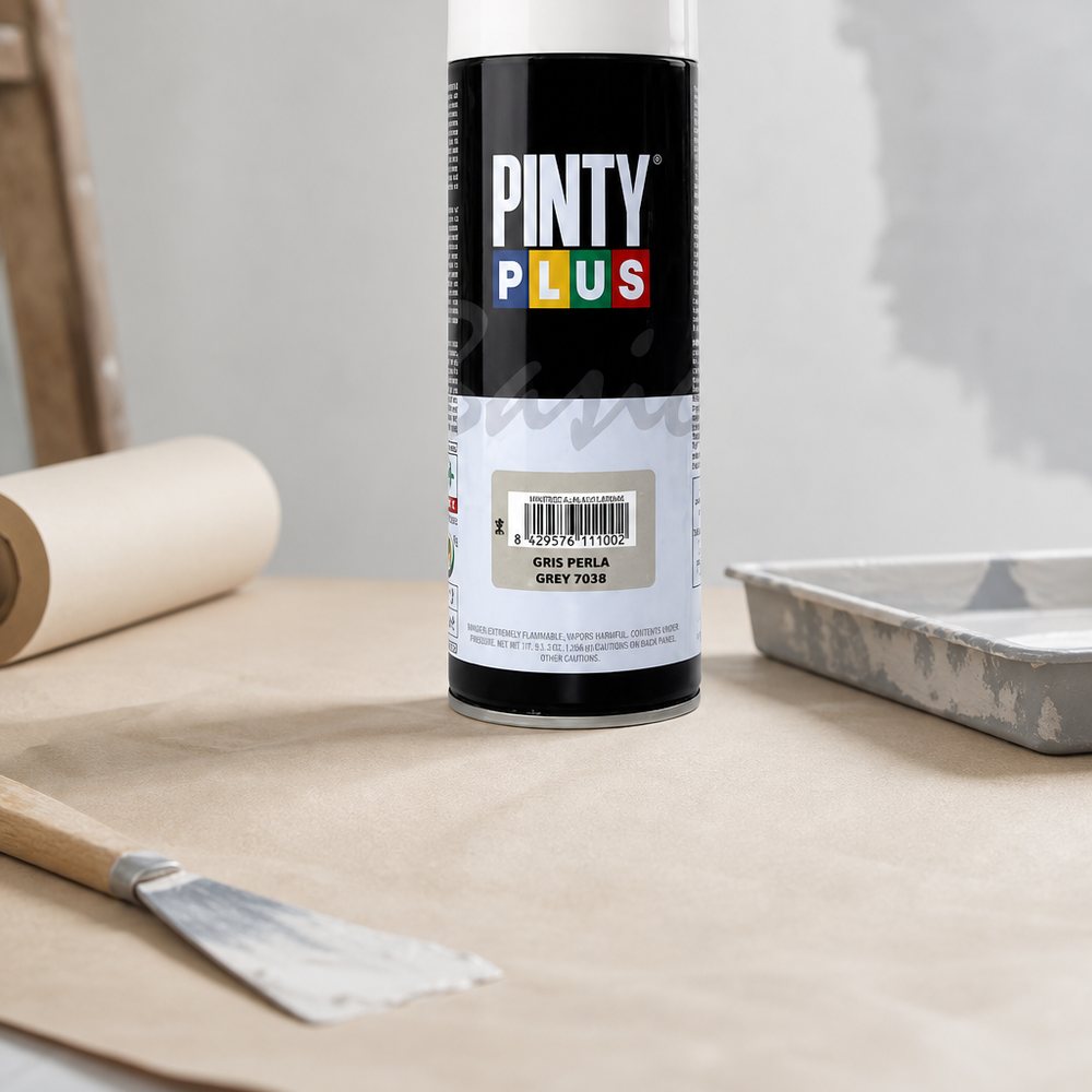 Pintyplus Basic Pearl Gray Spray Paint | 270 ml | Indoor & Outdoor | Wood Metal Plastic