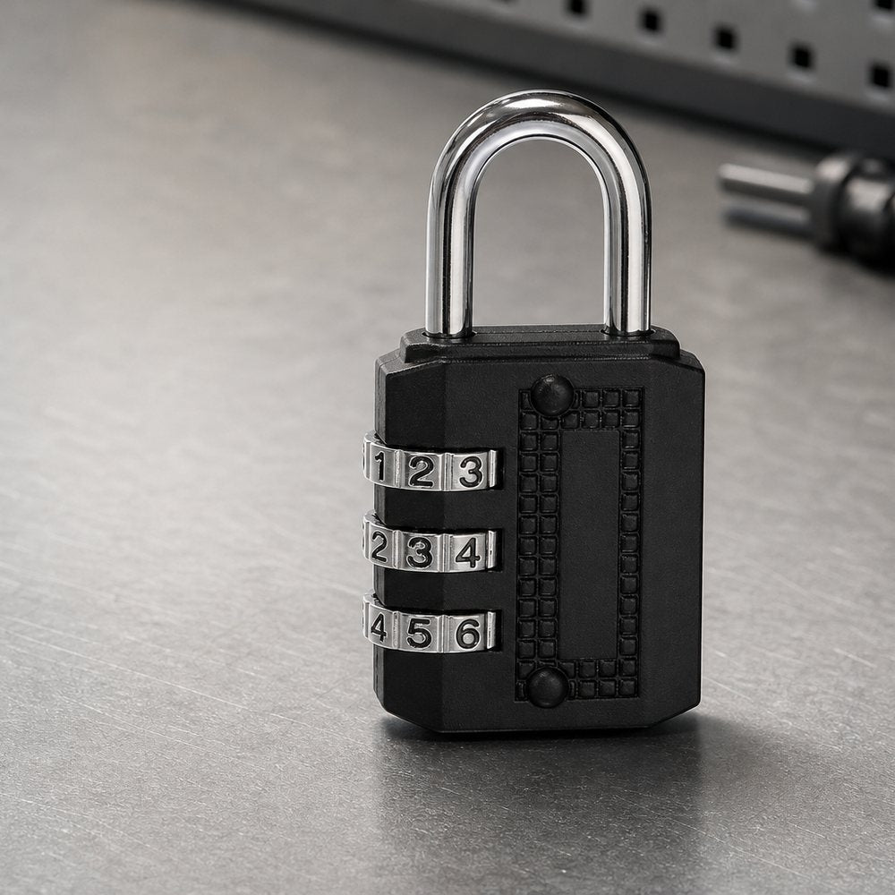 3-digit combination padlock
