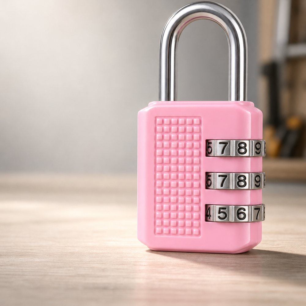 3-digit combination padlock